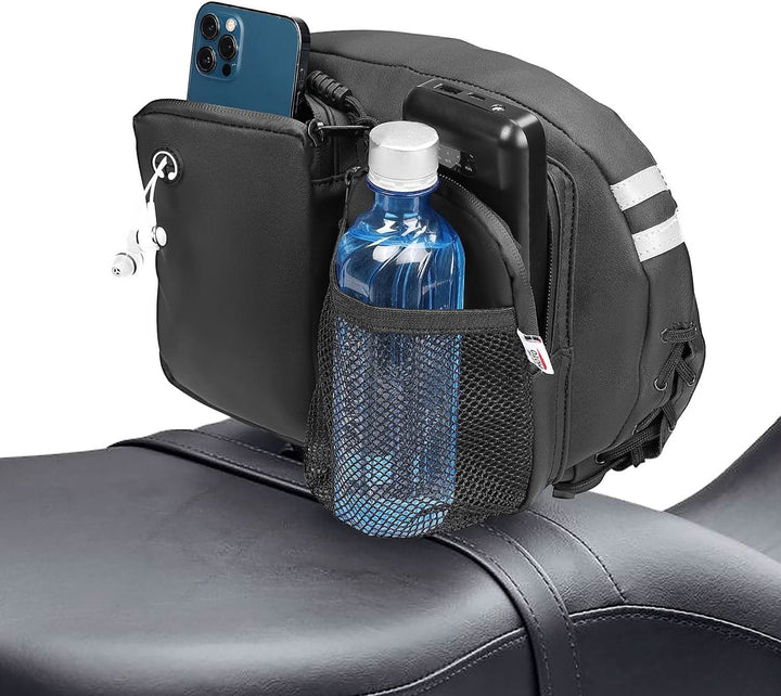 Motorcycle Backrest Bag Organizer Kit for Touring Softail