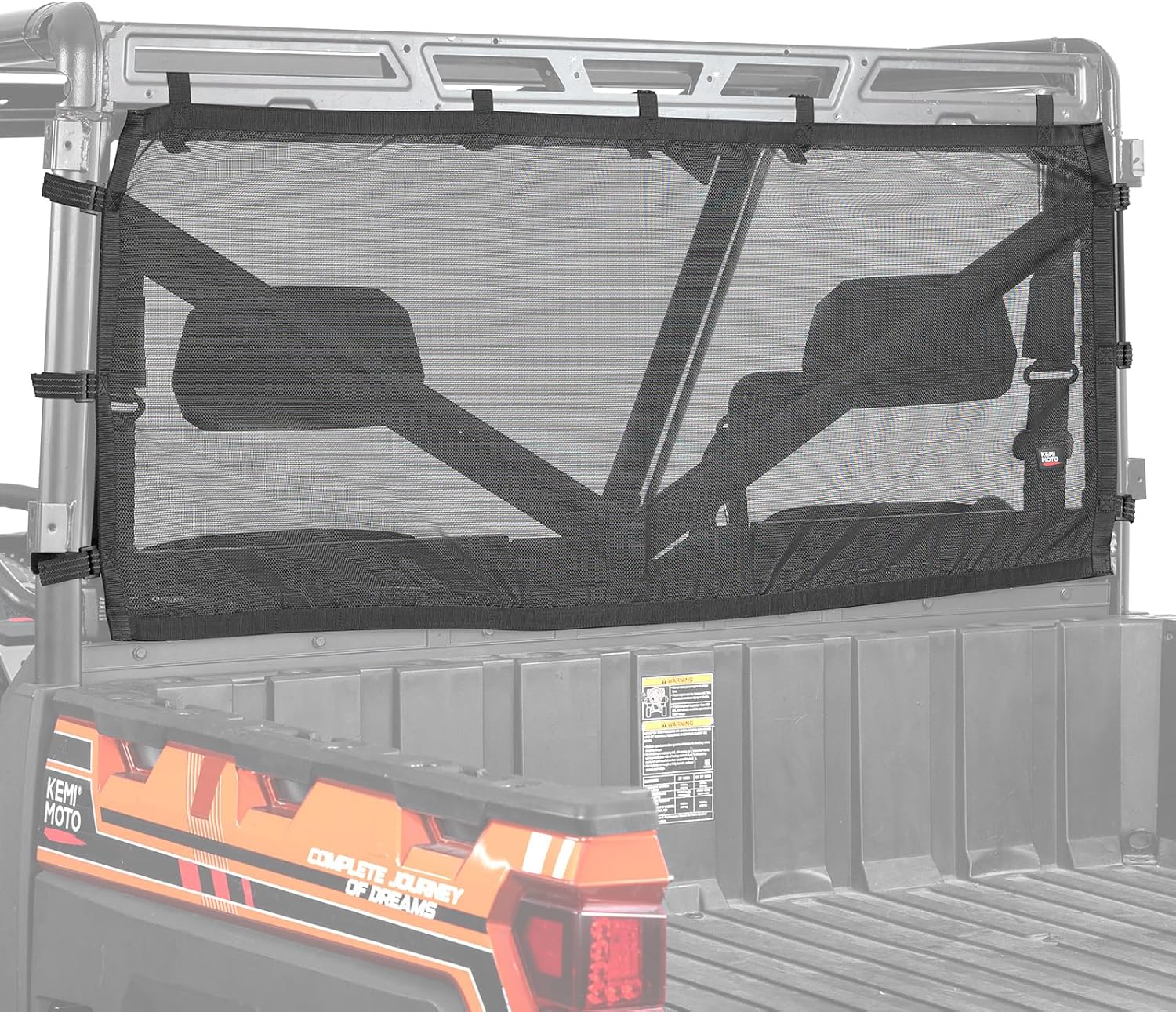 UTV Sunshade Soft Rear Window Net for Polaris Ranger 1000 XP/CREW 2017-2025