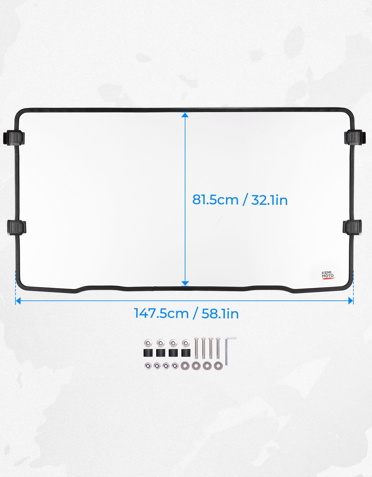 Clear Front Full Windshield for CFMOTO UFORCE 1000/1000XL