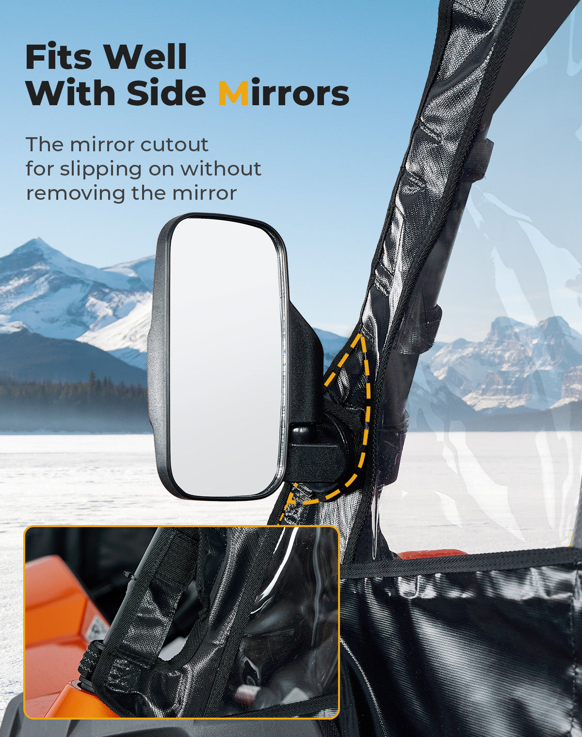 Kemimoto Soft Cab Enclosure Doors for CFmoto ZForce 800