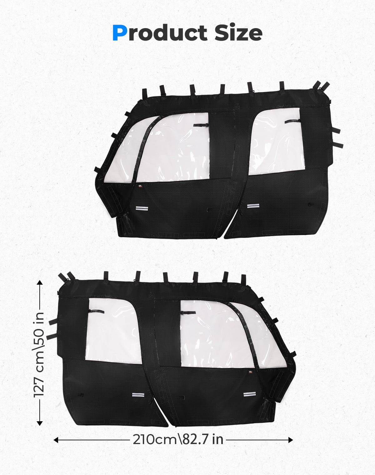 Soft Cab Enclosure Doors for Tracker 800SX Crew 2020+