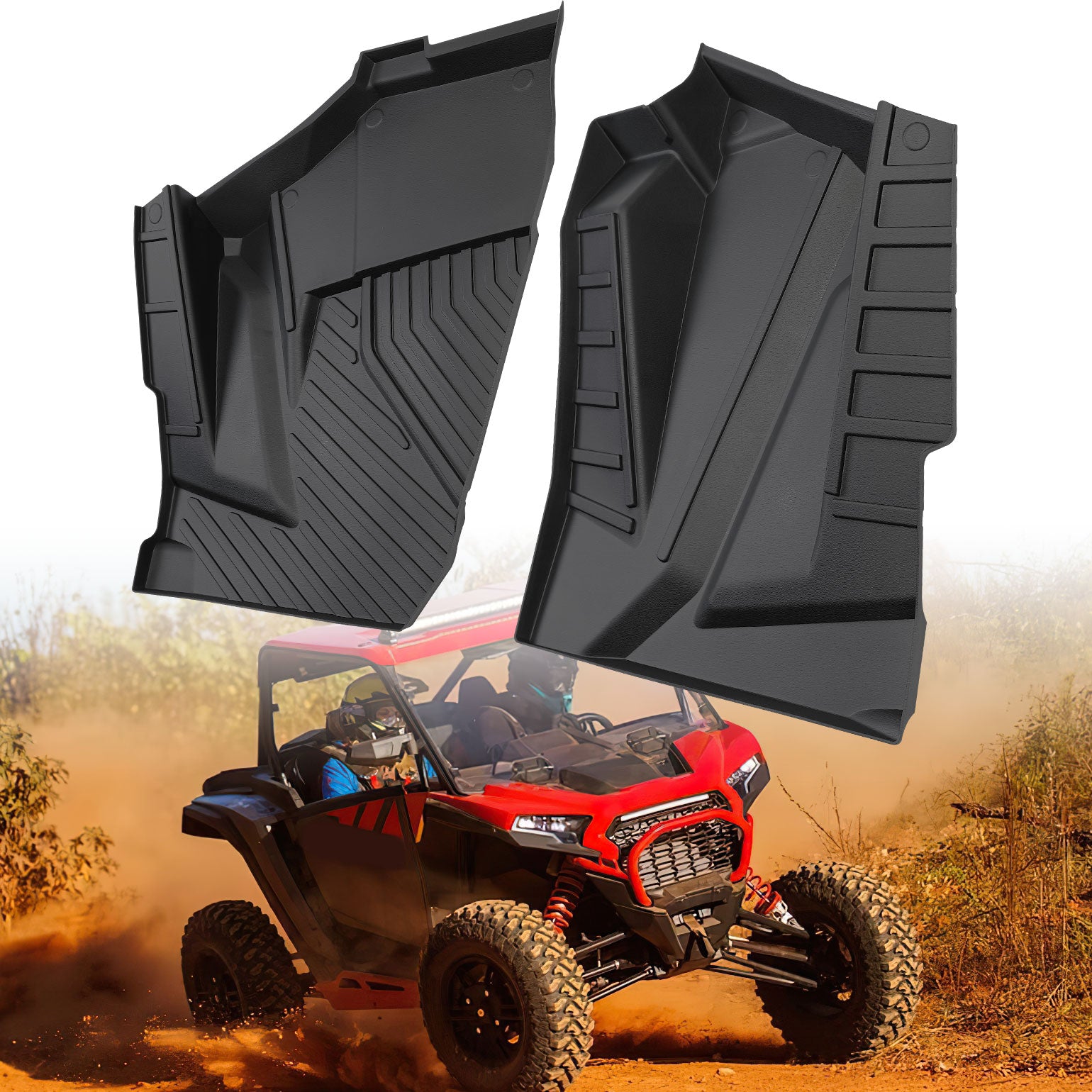 Front TPE Floor Mats for Polaris RZR XP 1000/4 1000 2024-2025