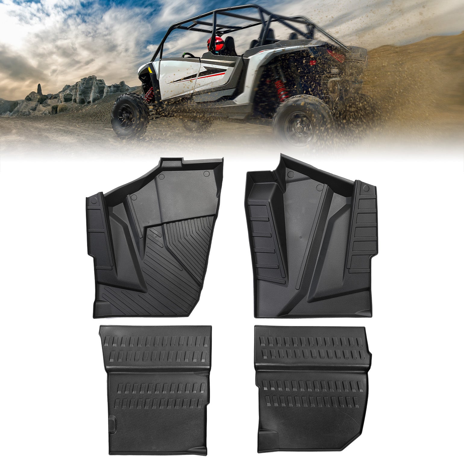 TPE Floor Mats for Polaris RZR XP 4 1000 2024-2025