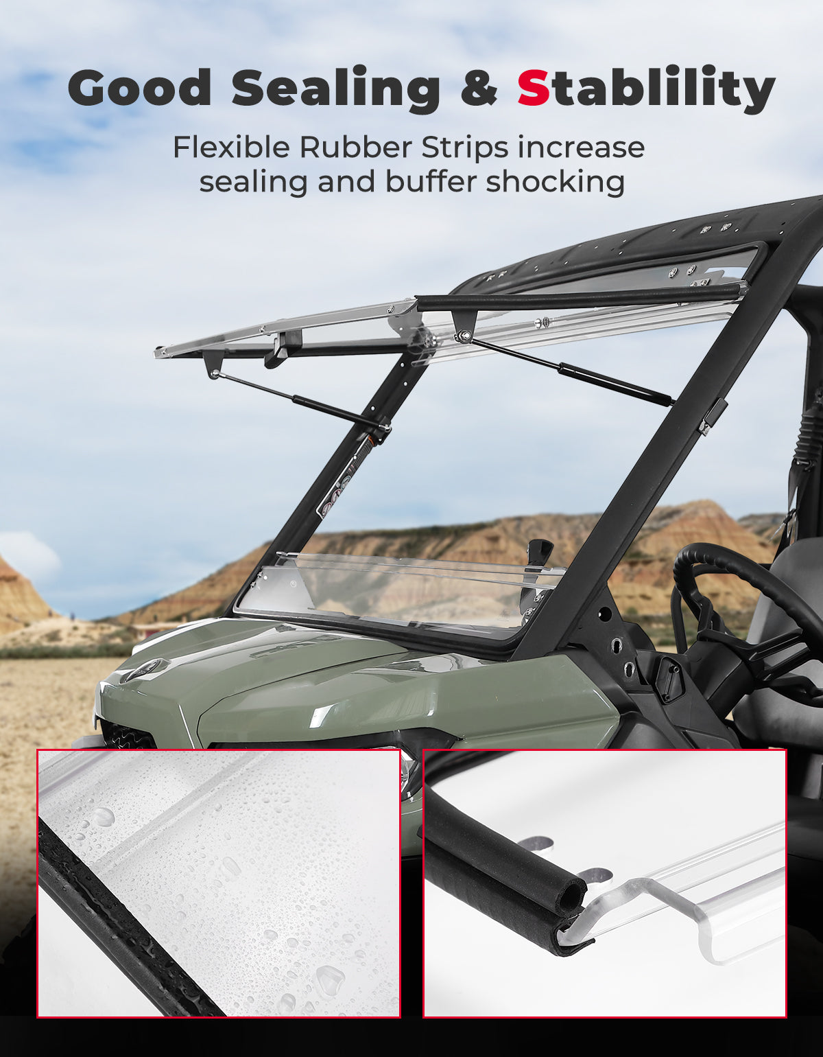 3-in-1 Flip Windshield 1/5