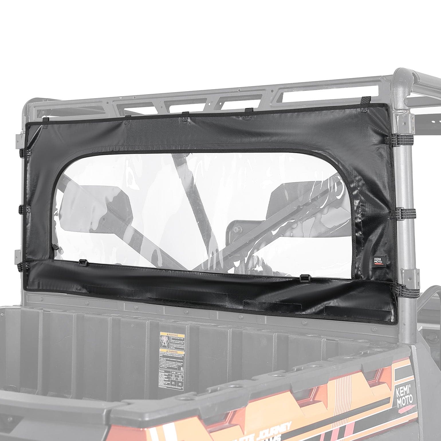 Zippered Soft Rear Window Roll Up/Down for Polaris Ranger XP 1000 / Crew