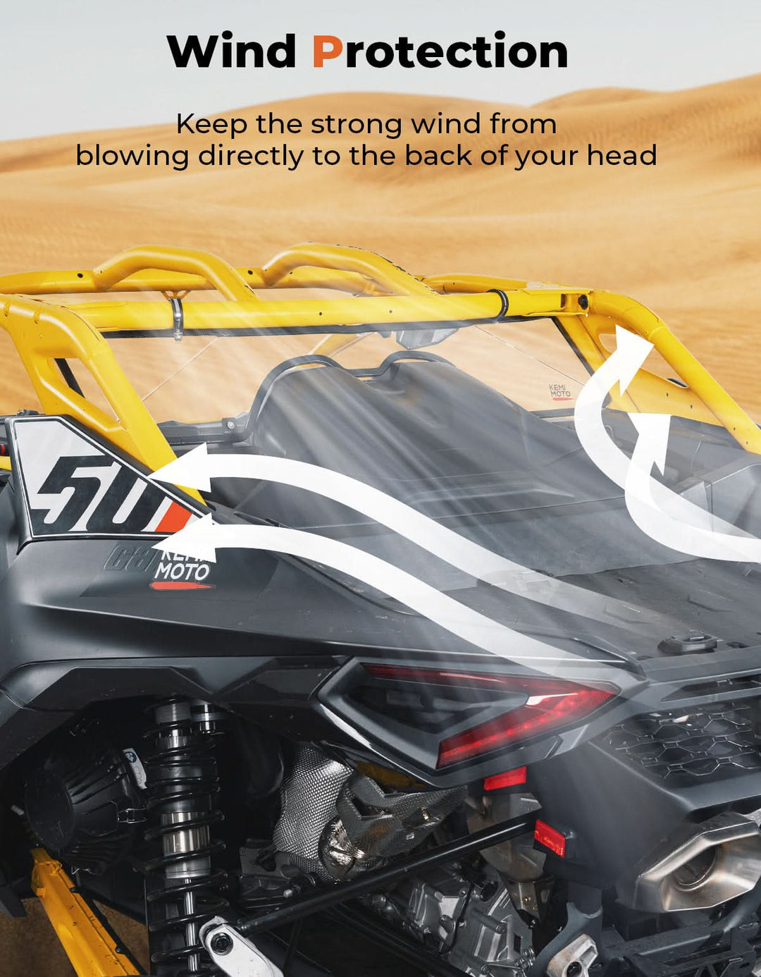 Scratch Resistant Rear Windshield for Can-Am Maverick R 2024+