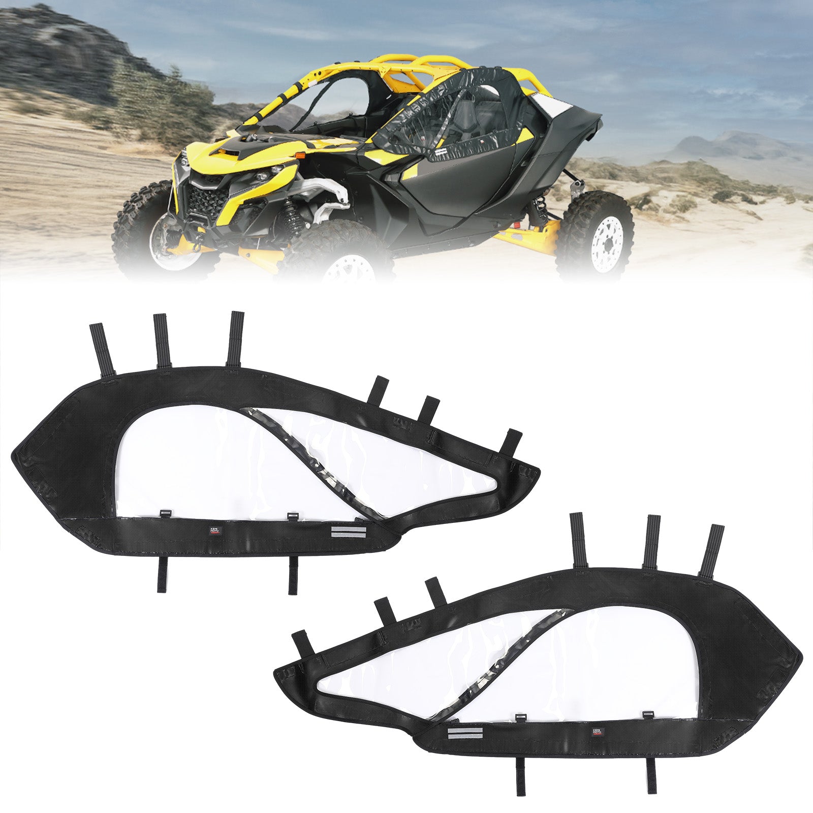 Soft Upper Doors for Can-Am Maverick R 2024