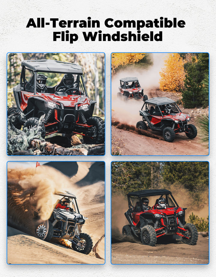 UTV Flip Windshield for Talon 1000R 1000X 1000X-4 2019-2024