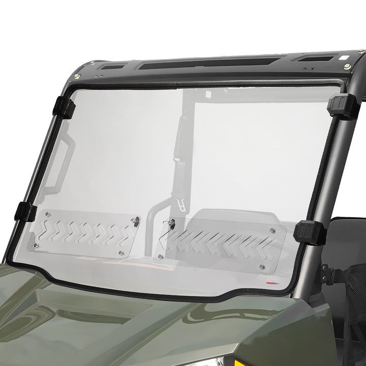 2-in-1 Vented Front Windshield for Polaris Ranger Midsize 570 500 2015-2022