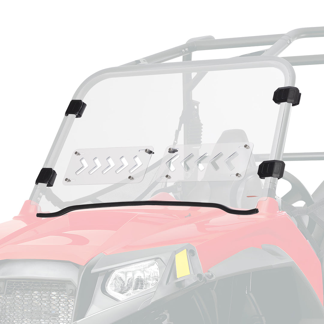 Parabrisas plegable 3 en 1 resistente a los arañazos compatible con Polaris RZR 1000