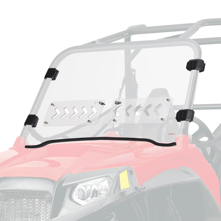 Front 2-IN-1 Vented Windshield for Polaris RZR 800/S800/4 800/XP 900/RZR 570