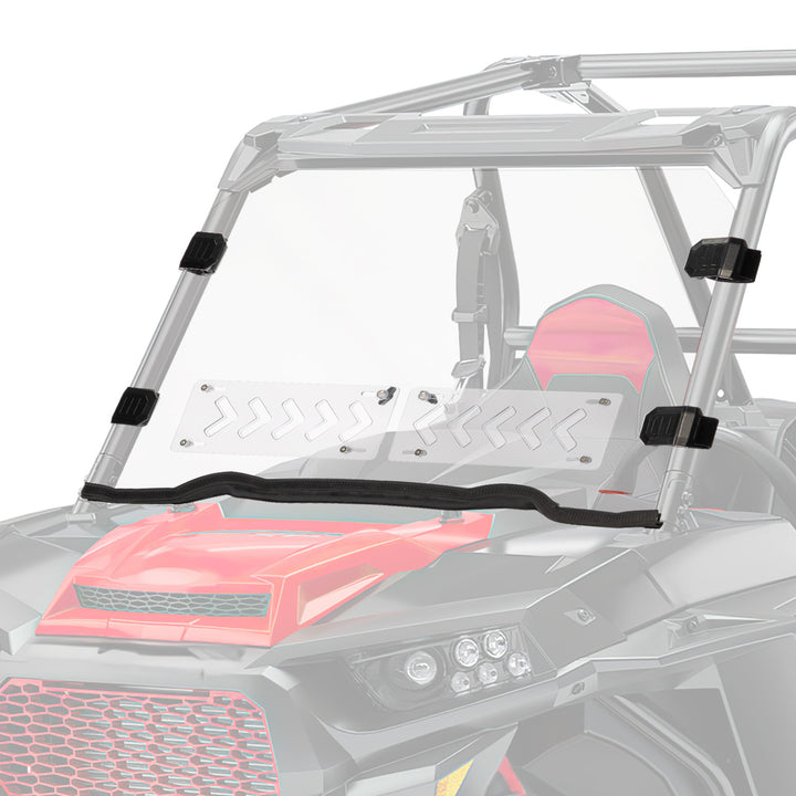 2-IN-1 Vented Front Windshield for 2014-2018 Polaris RZR XP 1000 / RZR 900 / RZR XP Turbo