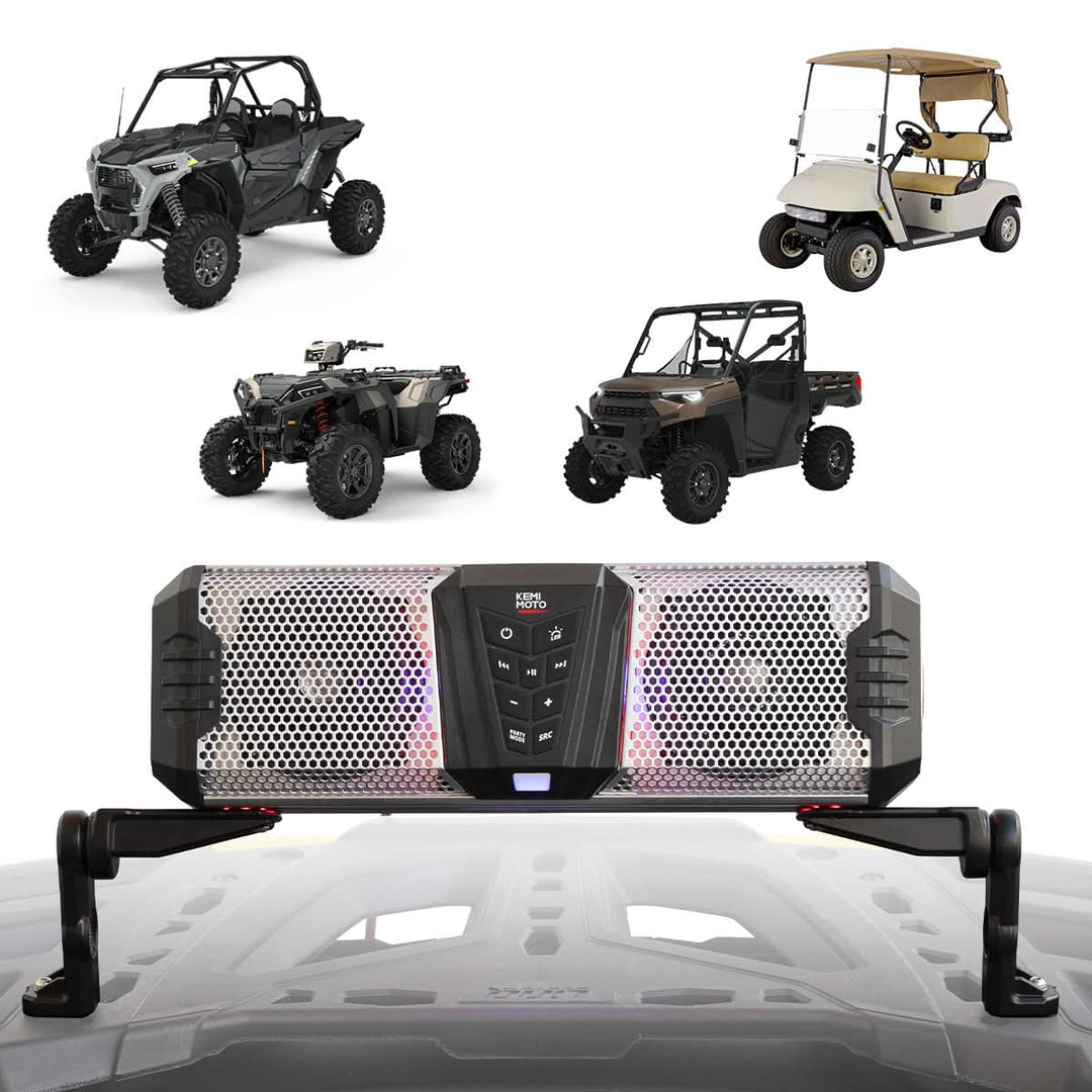 Midnight Soundbar Bracket for ATV UTV Golf Cart Marine Boat