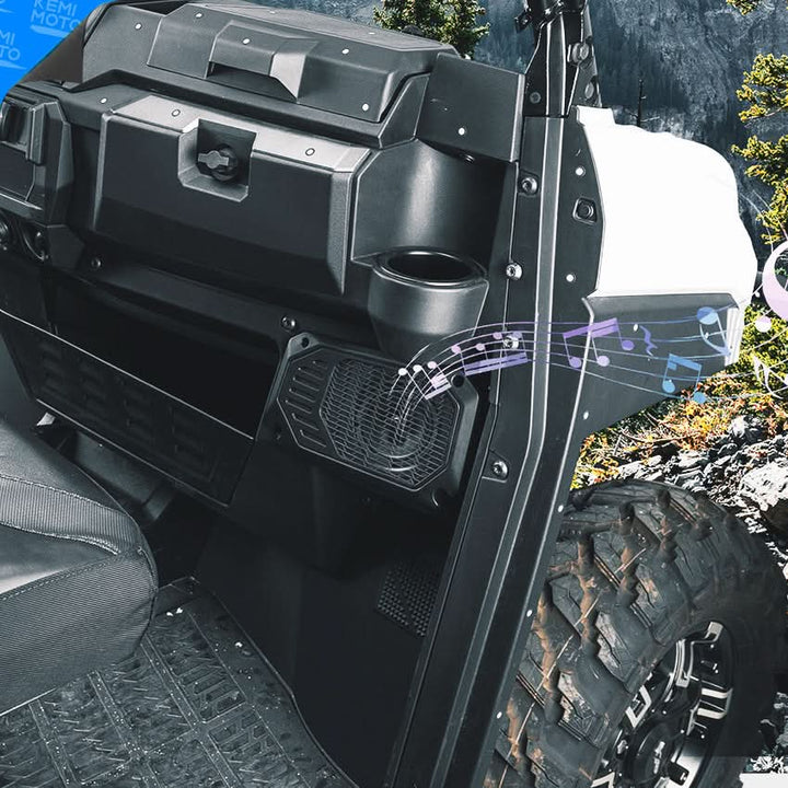 Rear Roof Speakers Pods Enclosures Holders for Polaris Ranger XP 1000/Crew 2018-2025