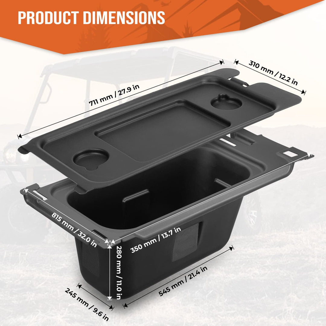 Under-Seat Storage Bin for Kawasaki Mule PRO-FX FXR FXT DX DXT