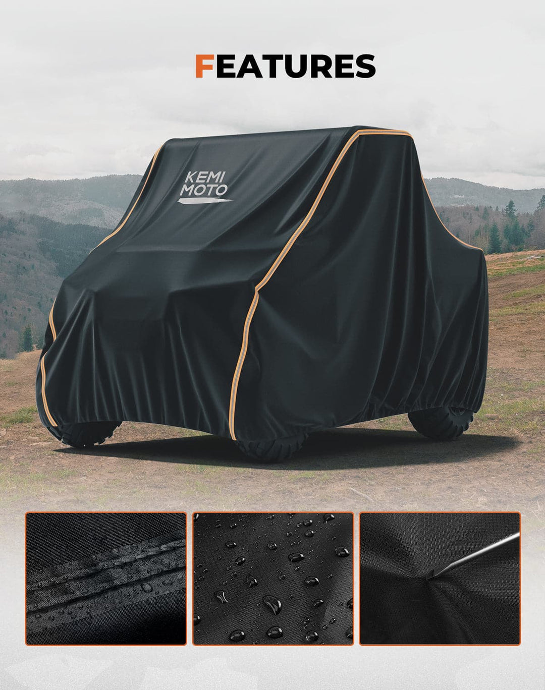 2-3 Seaters UTV Cover for Defender / Ranger XP 1000 / Pioneer / UFORCE