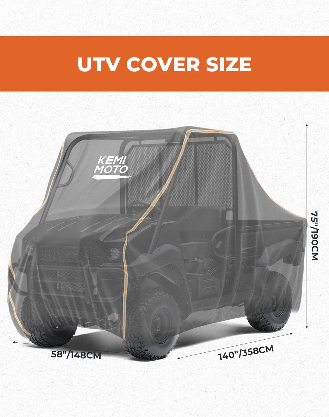 2-3 Seaters UTV Cover for Defender / Ranger XP 1000 / Pioneer / UFORCE