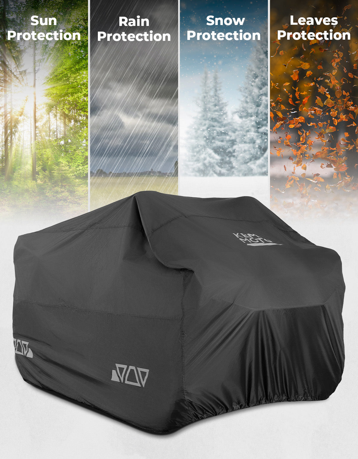 Universal ATV Waterproof Cover 96'' X 49'' X 47'' 300D Oxford fabric