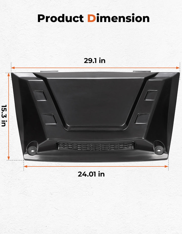 UTV Hood Scoop for Kawasaki Mule Pro FXT DXT DX FX