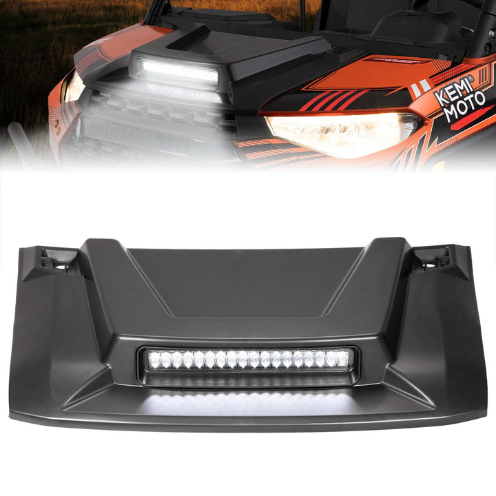 Hood Scoop with LED Spot Light for Polaris Ranger XP 1000/ Crew