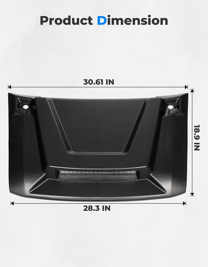 Hood Scoop with LED Spot Light for Polaris Ranger XP 1000/ Crew