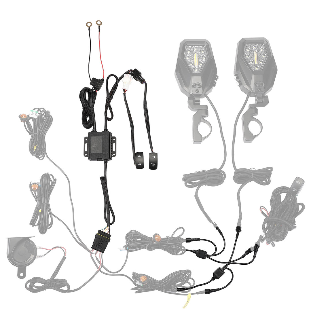 Turn Signal Harness: Synchronize KM Turn Signal Mirrors and Kits with One Switch