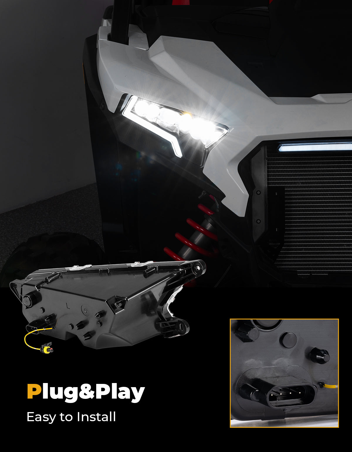 LED Headlight for 2024+ Polaris RZR XP 1000/4 1000