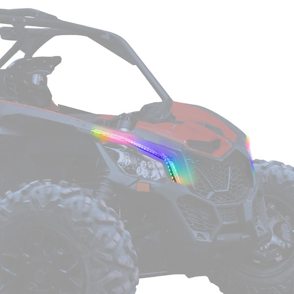 RGB Fang Lights with APP+RF Remote Control for Can-Am Maverick X3/MAX