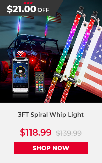 3FT Spiral Whip Light