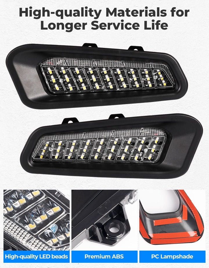 LED Front Bumper Lights for Polaris Ranger XD 1500 / CREW 2024-2025