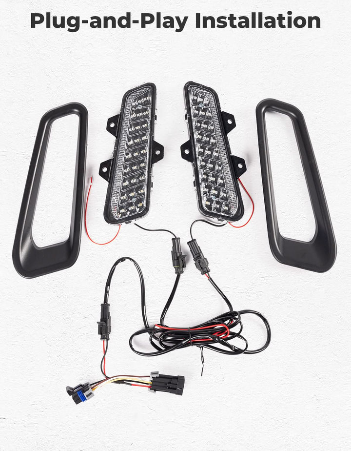 LED Front Bumper Lights for Polaris Ranger XD 1500 / CREW 2024-2025