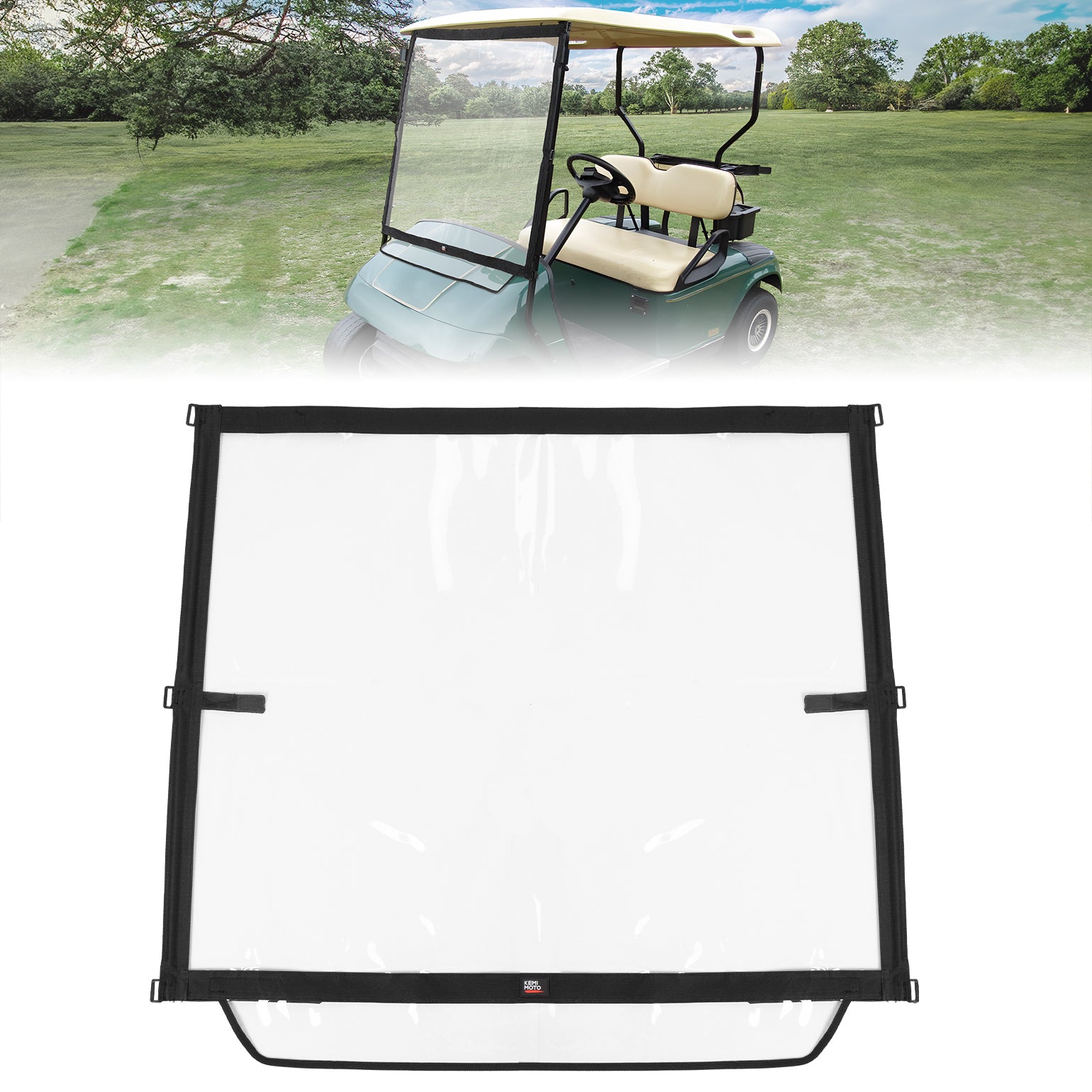 Foldable Golf Cart Windshield for EZGO TXT 1994-2013