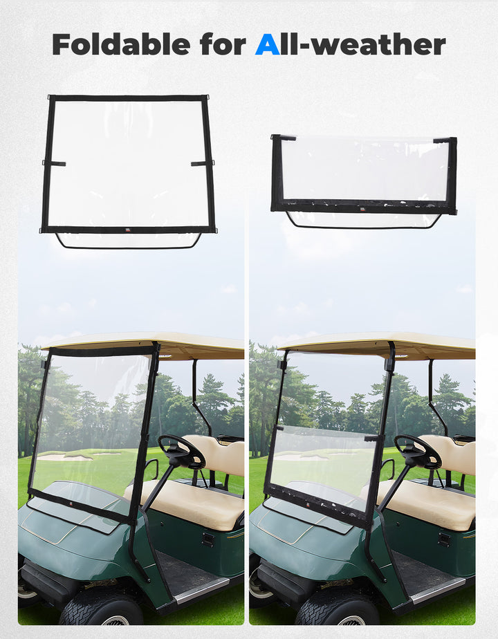 Foldable Golf Cart Windshield for EZGO TXT 1994-2013