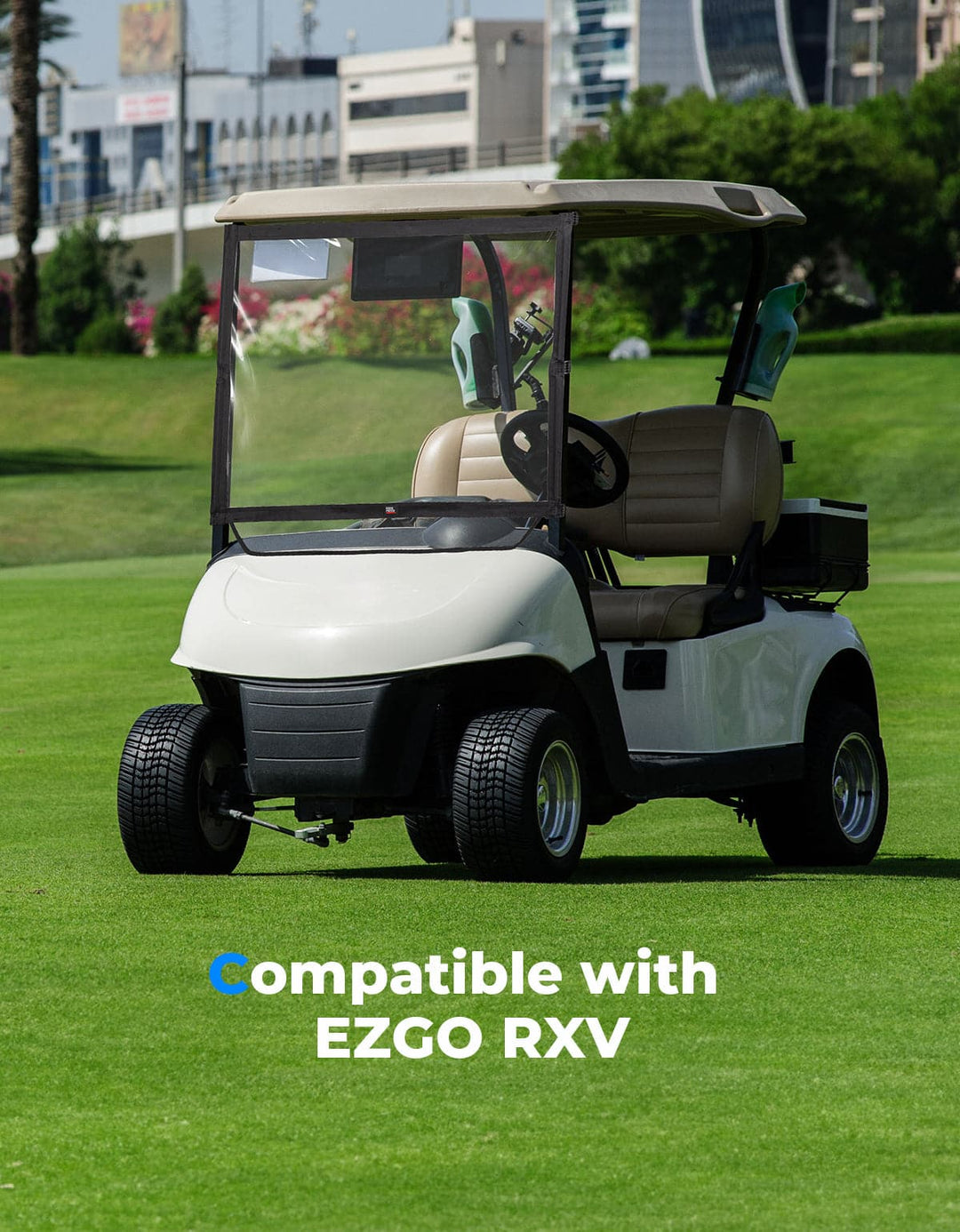 Foldable Golf Cart Windshield for EZGO RXV