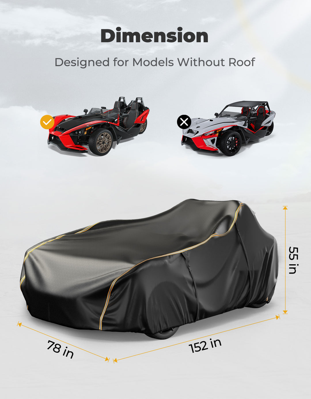 Full Cover for Polaris Slingshot S SL SLR R 2015-2024