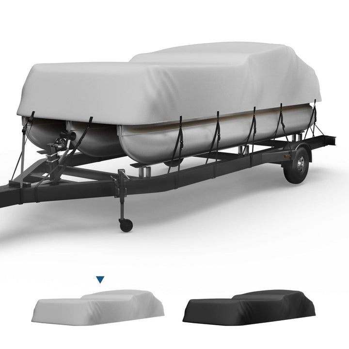 Pontoon Boat Cover 21-24ft, Heavy Duty 600D UV Resistant