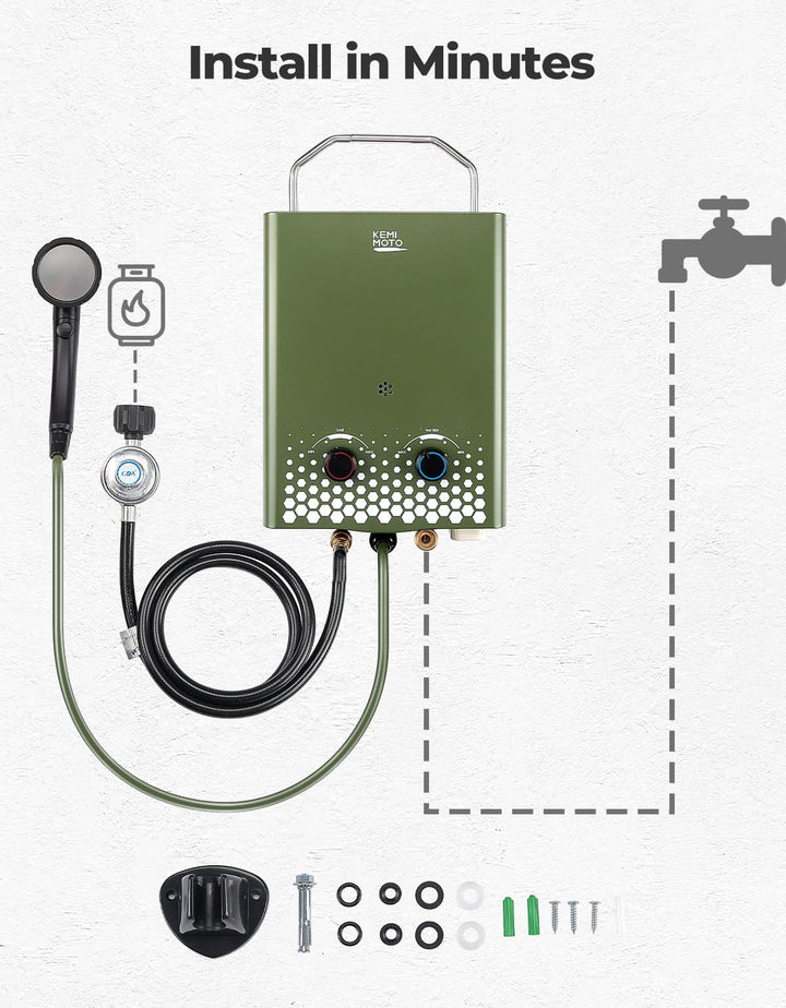 Tankless Water Heater, 1.32GPM 5L