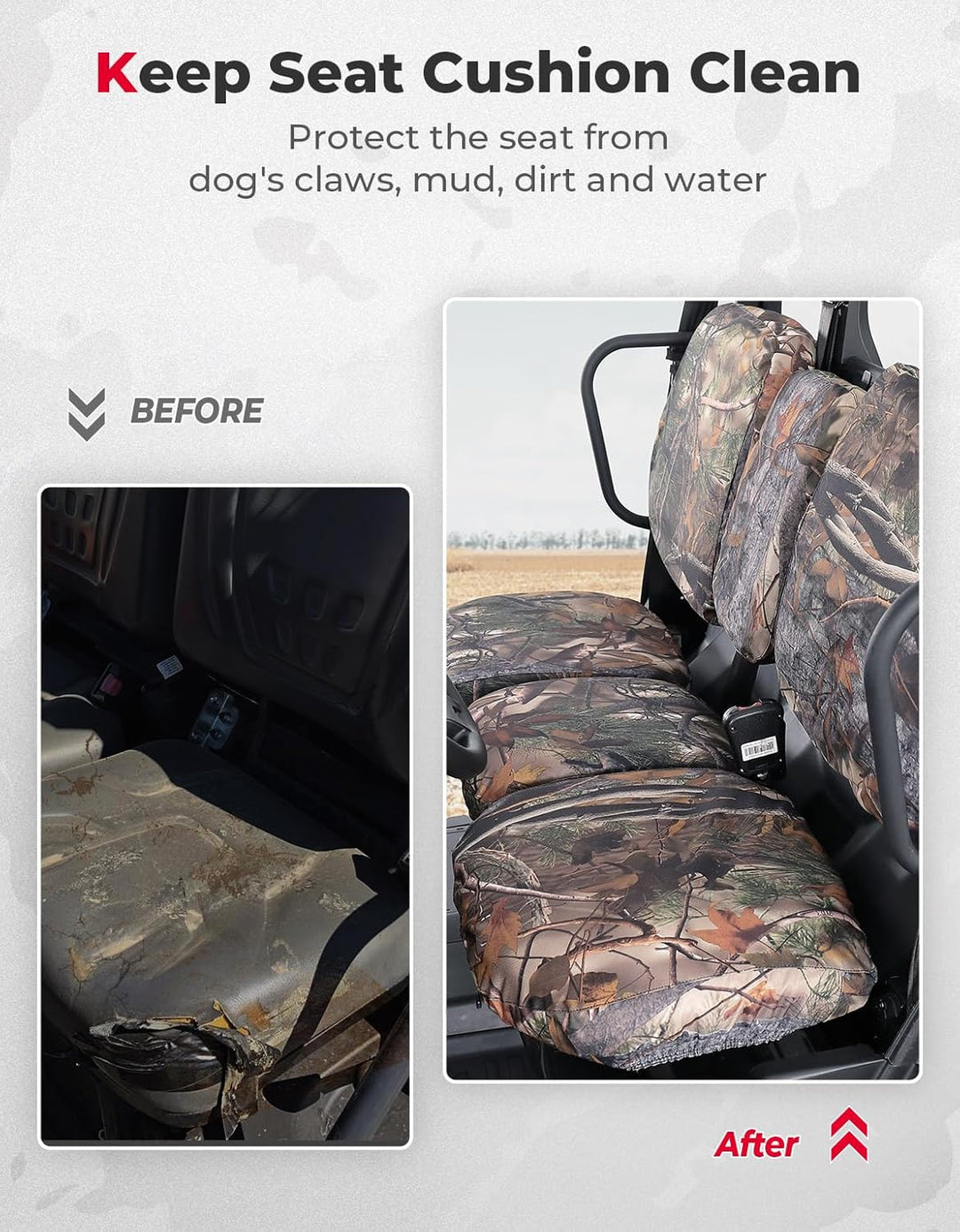 Waterproof Camo Seat Cover for Can-Am Defender MAX HD10|9|8|7