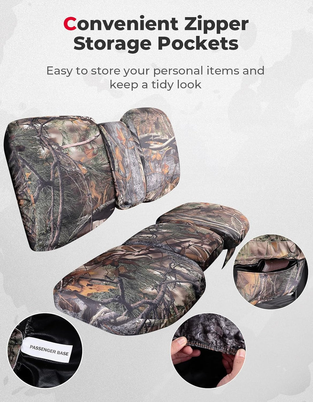 Waterproof Camo Seat Cover for Can-Am Defender MAX HD10|9|8|7