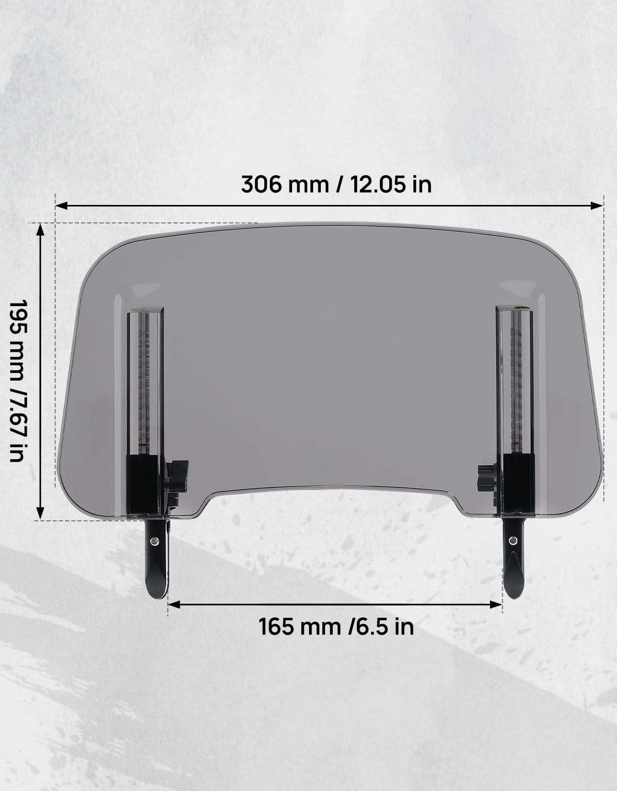 Upgraded Aluminum Metal Heightened Windshield