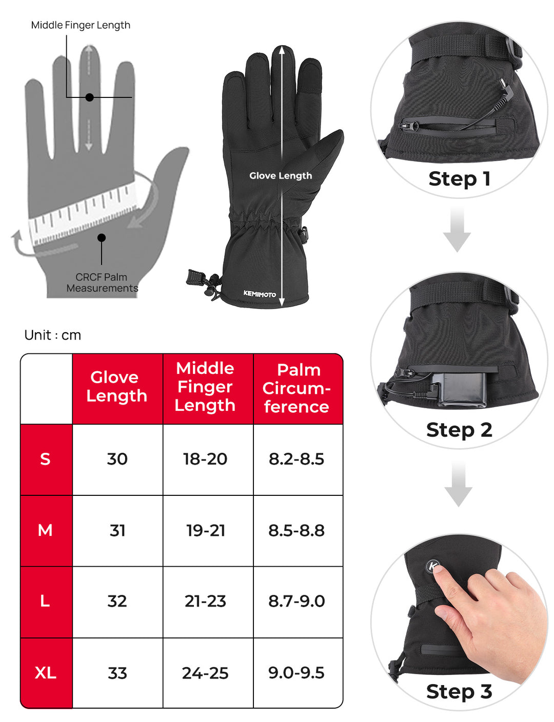 Heated Vest by APP Temp Control & Snowmobile Heated Gloves - Kemimoto