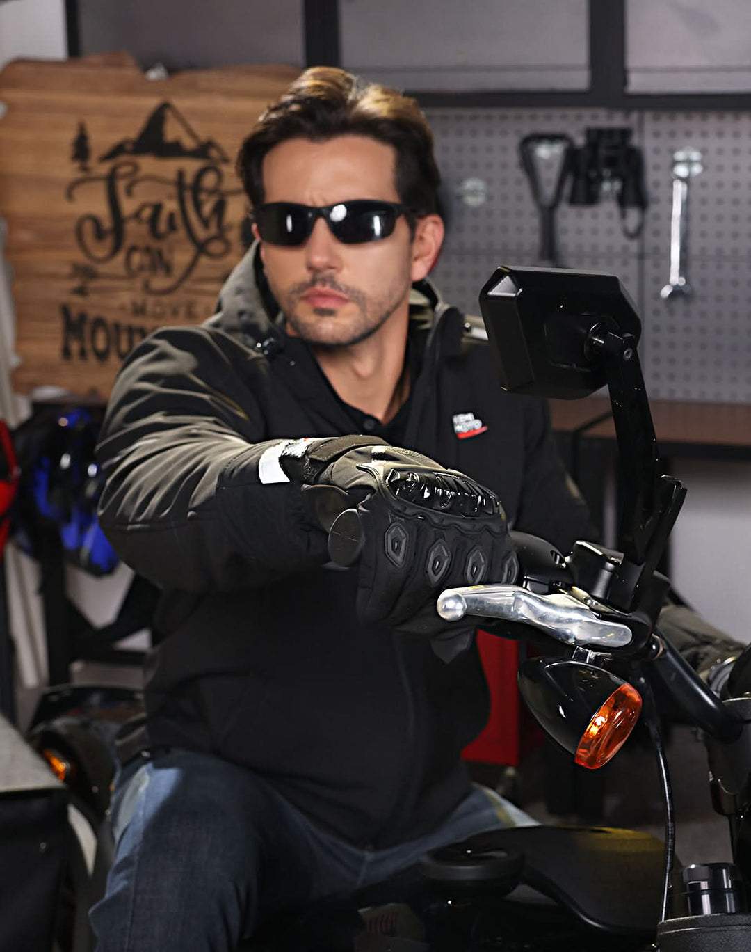 Heated Motorcycle Gloves, 3 Heating Modes with 2500mAH Battery