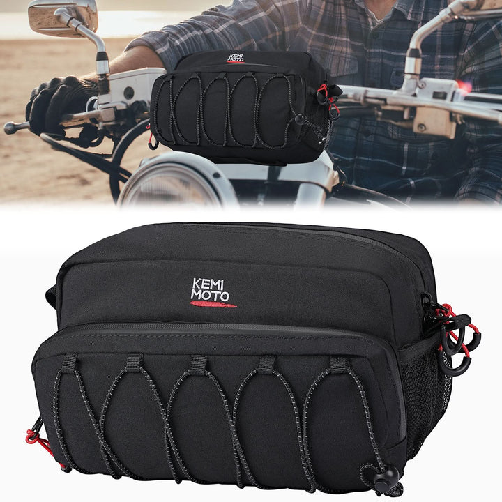 Motorcycle Handlebar Bag for Cruiser Softail Dyna Sportsters