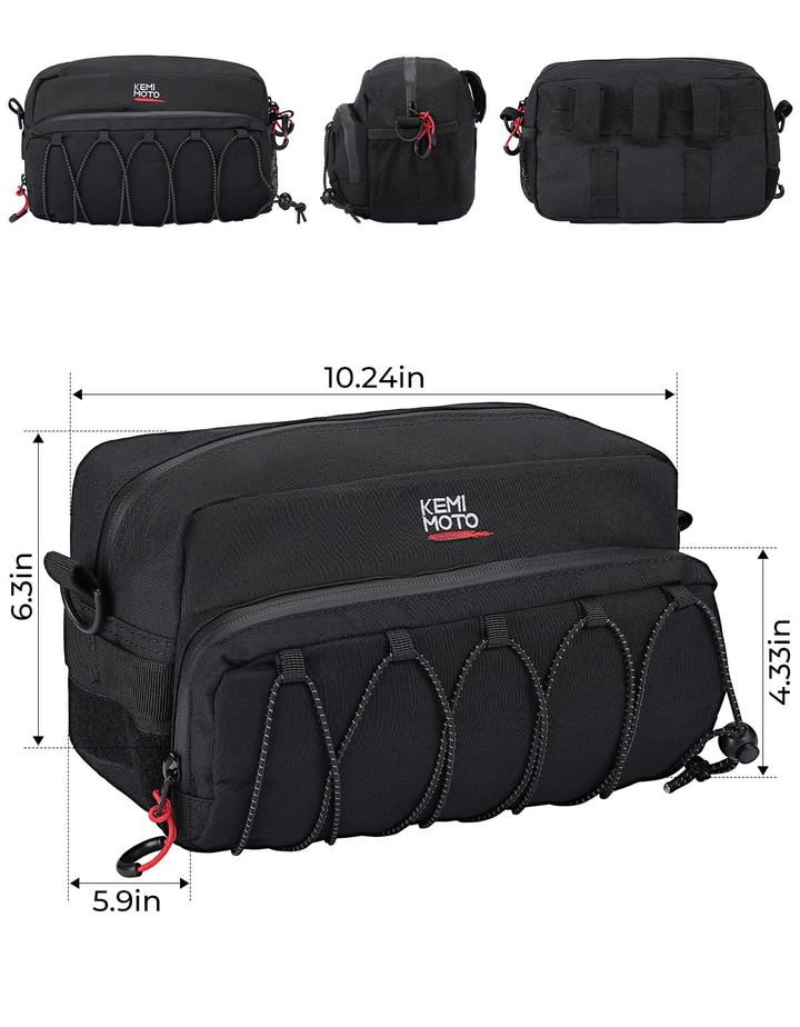 Motorcycle Handlebar Bag for Cruiser Softail Dyna Sportsters