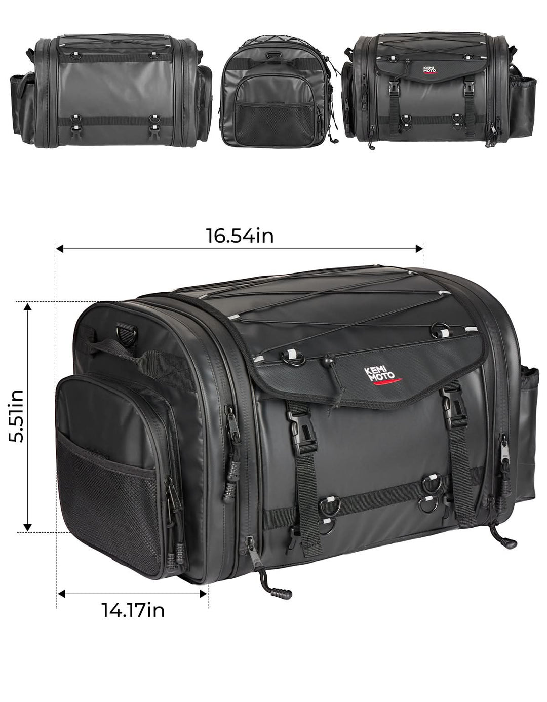 Motorcycle Travel Luggage Bags, 60L