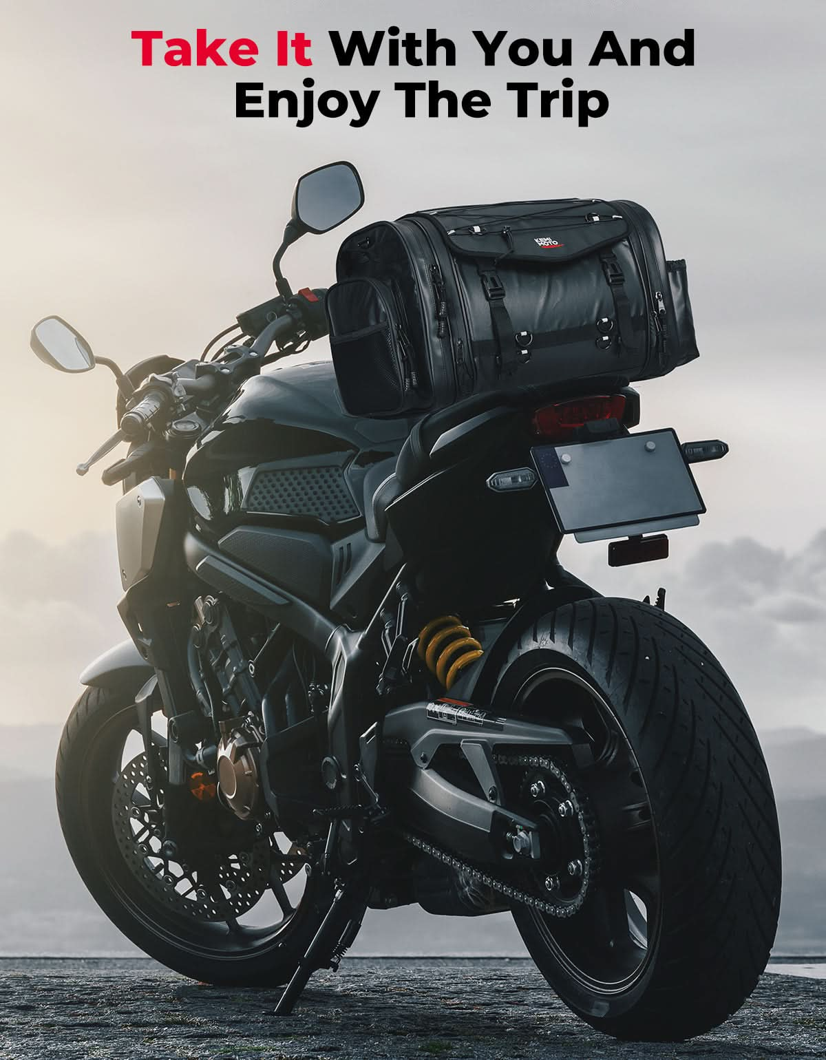 Motorcycle Travel Luggage Bags, 60L