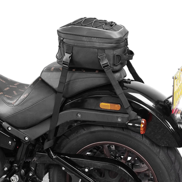 Motorcycle Tail Bag, 7-14L Expandable Motorbike Helmet Bag