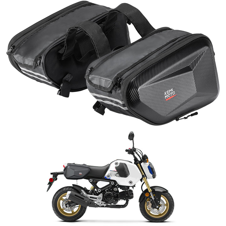 Motorcycle Hard Extendable Saddlebags for 2022-2025 Grom Navi