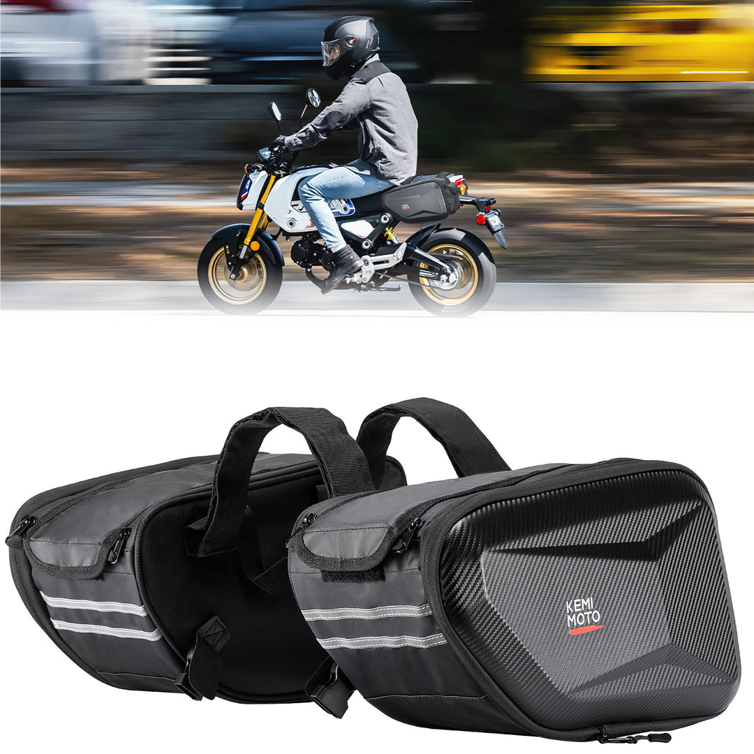 Motorcycle Hard Extendable Saddlebags for Grom Navi 2022-2025