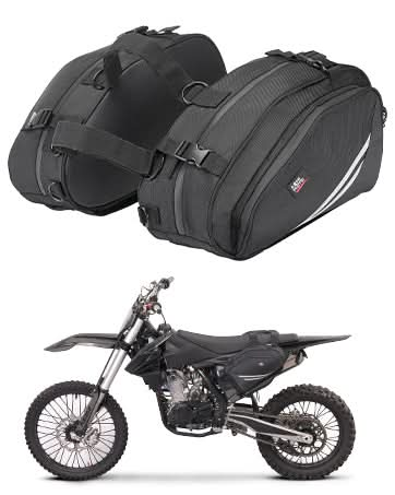 Motorcycle Saddlebags with Rain for Dirt Bike